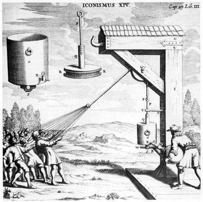 Demostración de Von Guericke de la fuerza de un vacío, 1654 1672 de Unbekannt