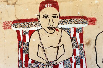 Pintura mural vudú en un convento. Togoville, Togo de Unbekannt