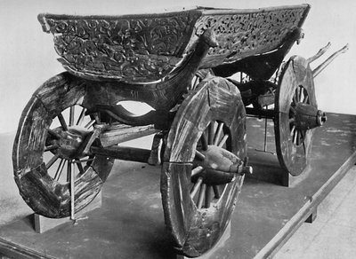 Carro del barco Oseberg de Unbekannt