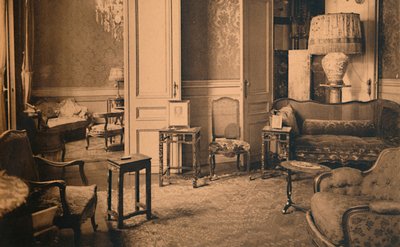 Sala de espera en la oficina del Ministro en la Embajada de Cuba en Bruselas, Bélgica, 1927 de Unbekannt