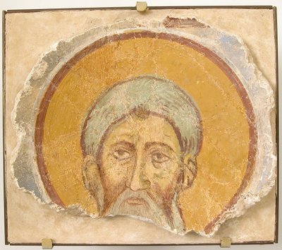 Pintura Mural de un Santo Masculino, Bizantino, siglo XII, restauración moderna de Unbekannt
