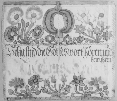 Texto en la Pared, ca. 1785 de Unbekannt