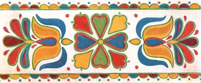 Decoración mural, Moravia, Checoslovaquia, 1928 de Unbekannt