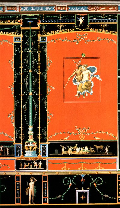Decoración mural, Pompeya, Italia, 1928 de Unbekannt