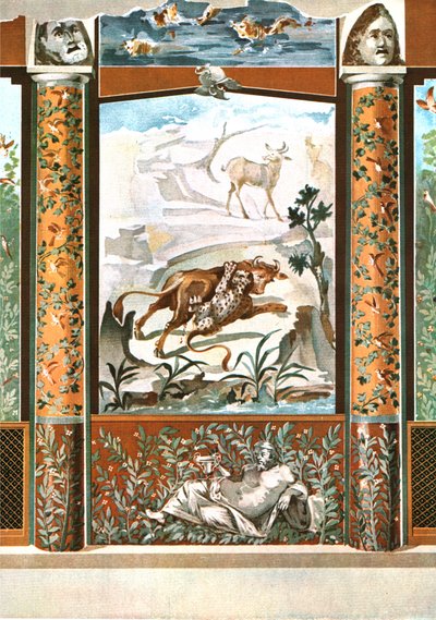 Decoración mural, Pompeya, Italia, 1928 de Unbekannt