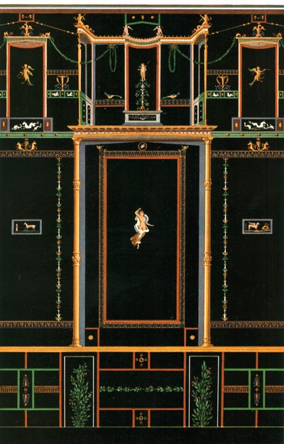 Decoración mural, Pompeya, Italia, 1928 de Unbekannt