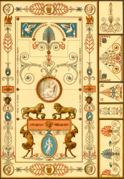Pintura mural y decoración del techo, Alemania, principios del siglo XIX, 1898 de Unbekannt