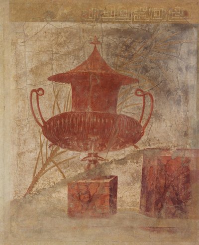 Fragmento de pintura mural del peristilo de la Villa de P. Fannius Synistor..., ca. 50-40 a.C. de Unbekannt