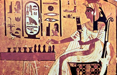 Pintura mural de la tumba de Nefertari, Tebas, Antiguo Egipto, Dinastía XIX, siglo XIII a.C. de Unbekannt