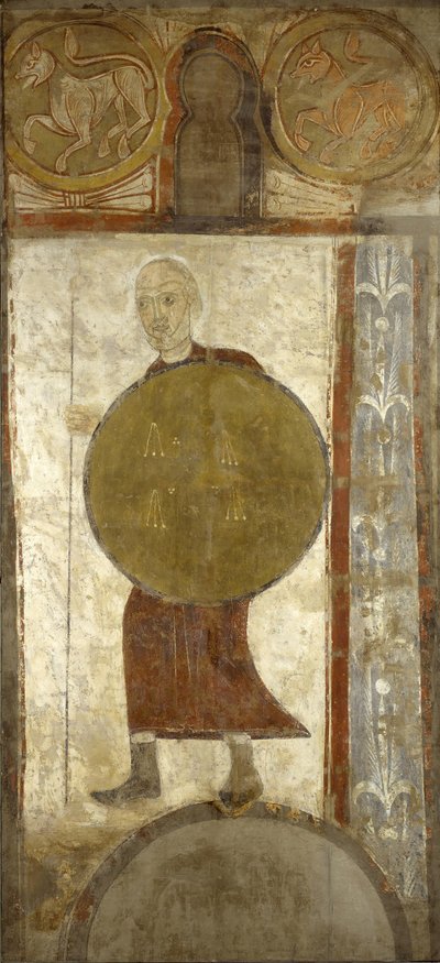 Guerrero con Escudo, primera mitad del siglo XII posiblemente 1129-34 de Unbekannt