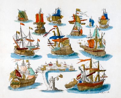 Buques de Guerra, siglo XVIII de Unbekannt
