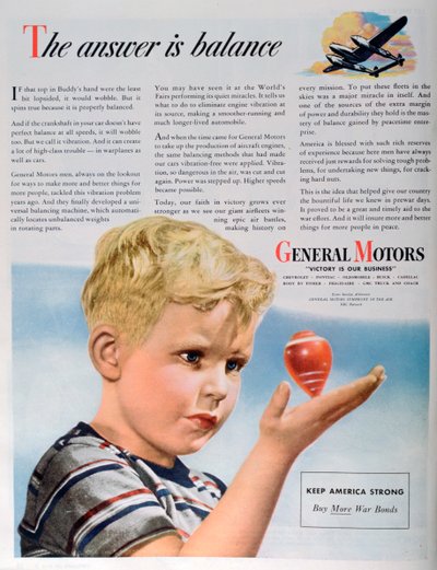 Anuncio de tiempos de guerra para General Motors, 1944 de Unbekannt
