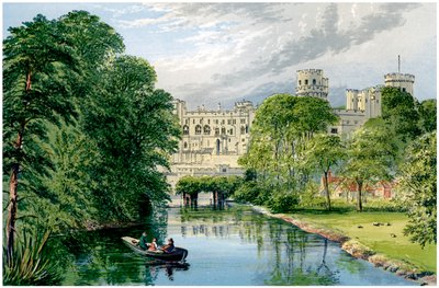 Castillo de Warwick, Warwickshire, hogar del Conde de Warwick, c. 1880 de Unbekannt