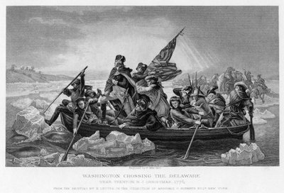 Washington cruzando el Delaware, 1776 de Unbekannt