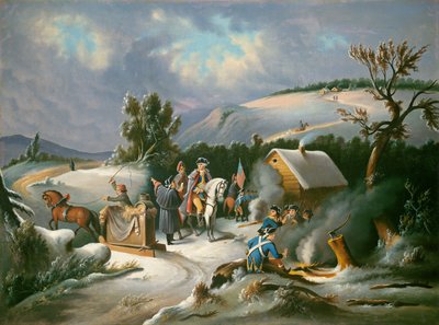 Washington en Valley Forge, mediados del siglo XIX de Unbekannt