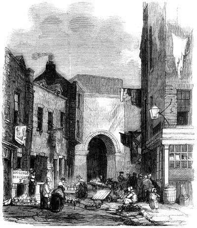 Tanque de agua en St Giless in the Fields, Londres, 1858 de Unbekannt