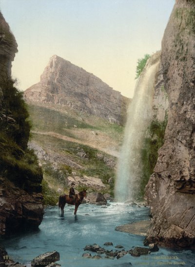 Cascada cerca de Kislovodsk, Rusia, c1895 de Unbekannt