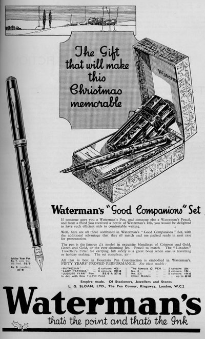 Set de Buenos Compañeros de Waterman, 1934 de Unbekannt