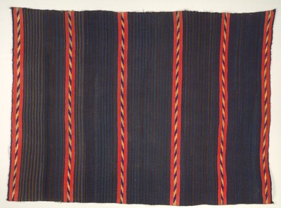 Manta con rayas Moki Moqui, 1865-1875 de Unbekannt