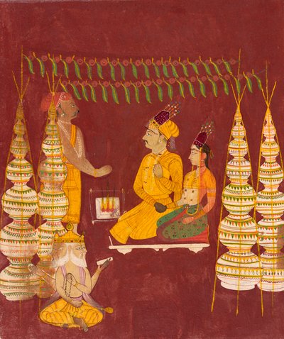 Ceremonia de boda con Brahma presente, ca. 1680 de Unbekannt