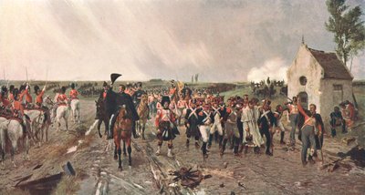 La marcha de Wellington de Quatre Bras a Waterloo, 1815, c1878, c1902 de Unbekannt