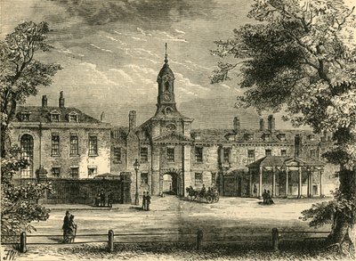 Frente oeste del Palacio de Kensington, c. 1876 de Unbekannt