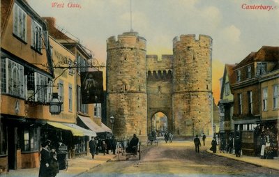 Puerta Oeste, Canterbury, finales del siglo XIX-principios del siglo XX de Unbekannt