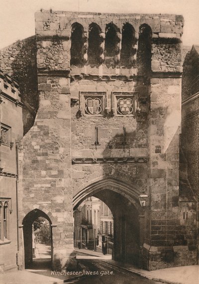 Puerta Oeste, Winchester, Hampshire, principios del siglo XX de Unbekannt
