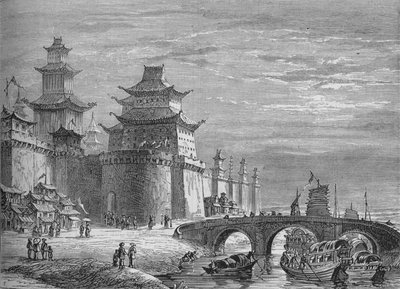 Puerta Occidental, Pekín, c1880 de Unbekannt