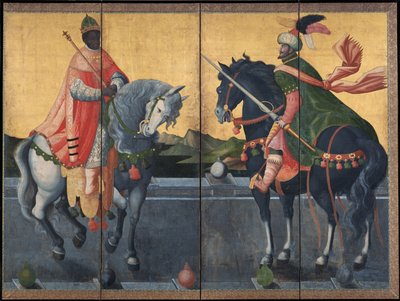 Reyes occidentales a caballo, primer tercio del siglo XVII de Unbekannt