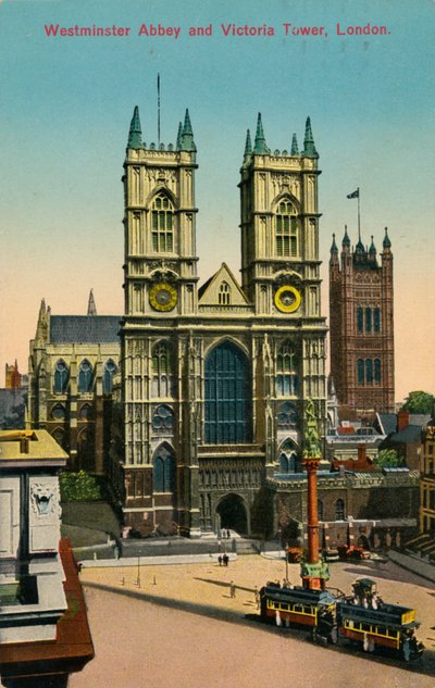 Abadía de Westminster y Torre Victoria, Londres, c1930 de Unbekannt