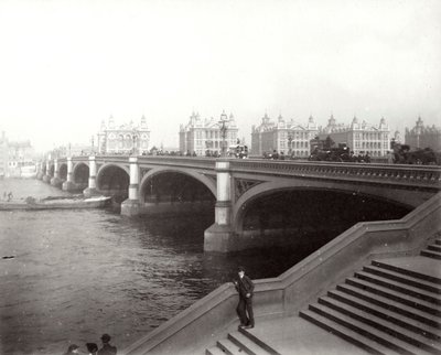 Puente de Westminster y Hospital de St. Thomas, Londres, 1887 de Unbekannt