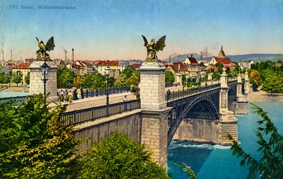 Puente Wettstein, Basilea, Suiza, c1936 de Unbekannt