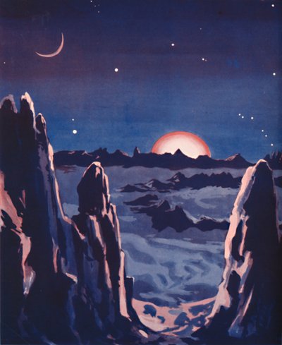 Cómo debe ser el amanecer en la Luna, 1935 de Unbekannt