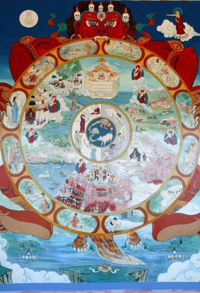 Rueda del Samsara. Templo de los Mil Budas. Toulon sur Arroux Francia de Unbekannt