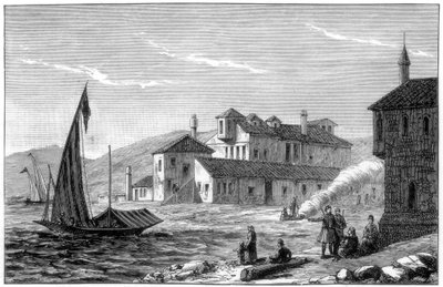 Donde murió Lord Byron, Missolonghi, Grecia, 1888 de Unbekannt