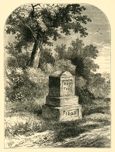 La Piedra de Whittington en 1820, c. 1876 de Unbekannt