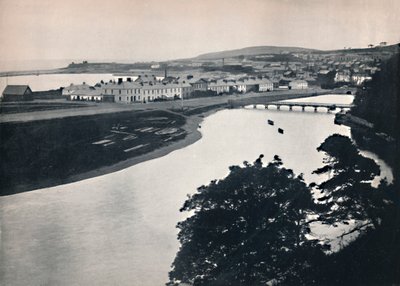 Wicklow - Vista general de la ciudad y el río, 1895 de Unbekannt