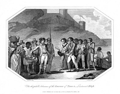 William Bligh, oficial naval británico recibido por el Gobernador de Timor, 14 de junio de 1789, 1802 de Unbekannt