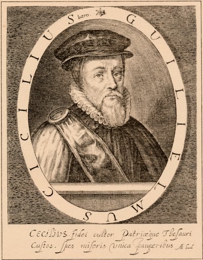 William Cecil, 1er Barón Burghley 1520-1598, estadista inglés, 1889 de Unbekannt