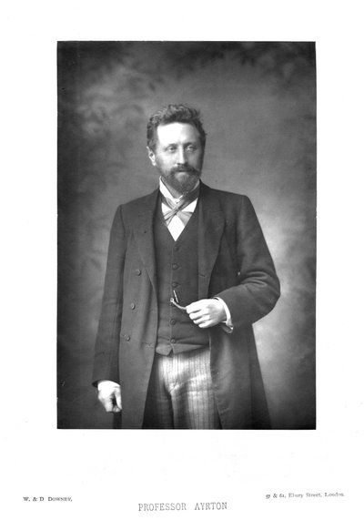 William Edward Ayrton 1847-1908, físico británico, ingeniero eléctrico e inventor, c1890 de Unbekannt