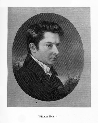 William Hazlitt, escritor inglés, siglo XIX de Unbekannt