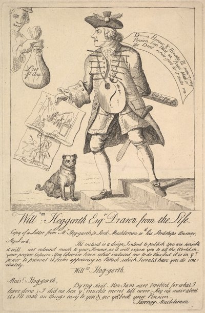 William Hogarth Esq. Dibujado del natural de Unbekannt