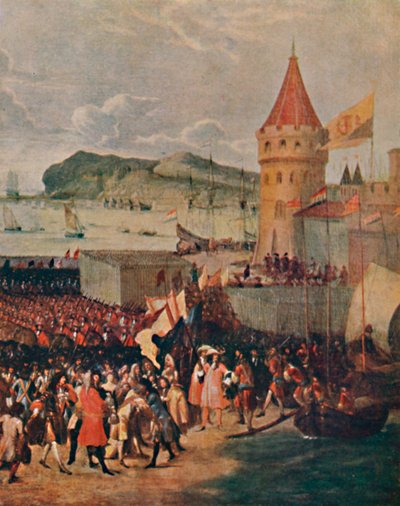 Guillermo III desembarcando en Brixham, 1903 de Unbekannt
