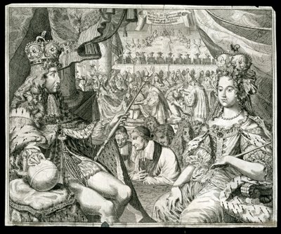 Guillermo III y María II, Rey y Reina de Gran Bretaña e Irlanda, c1689 de Unbekannt