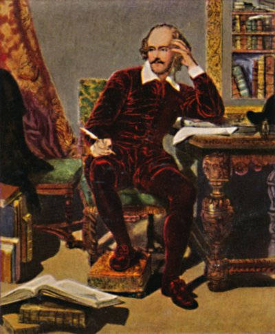 William Shakespeare 1564-1616 - Pintura de J. Faed de Unbekannt