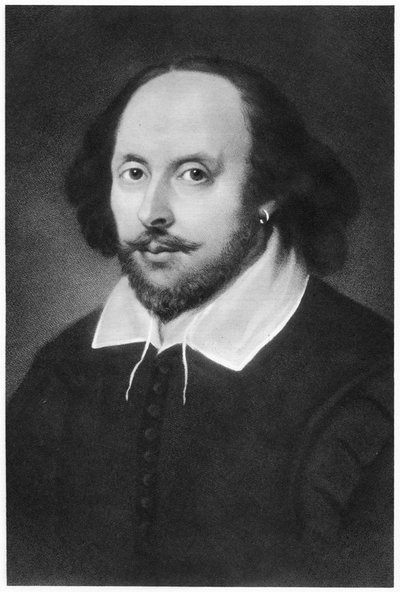 William Shakespeare, dramaturgo inglés, siglo XIX de Unbekannt