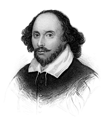William Shakespeare, poeta y dramaturgo inglés, c1850 de Unbekannt