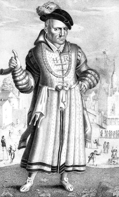 William Sommers, bufón de la corte de Enrique VIII, 1825 de Unbekannt