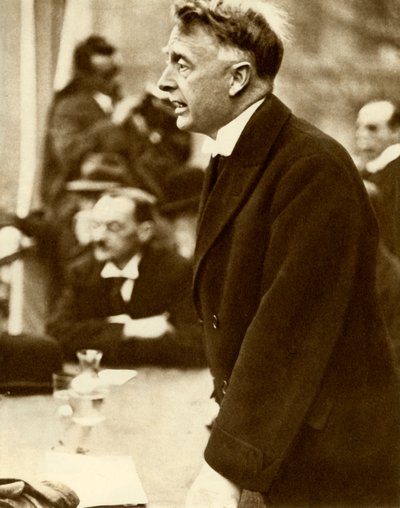 William Thomas Cosgrave dando un discurso, Dublín, Irlanda, 1922, 1935 de Unbekannt